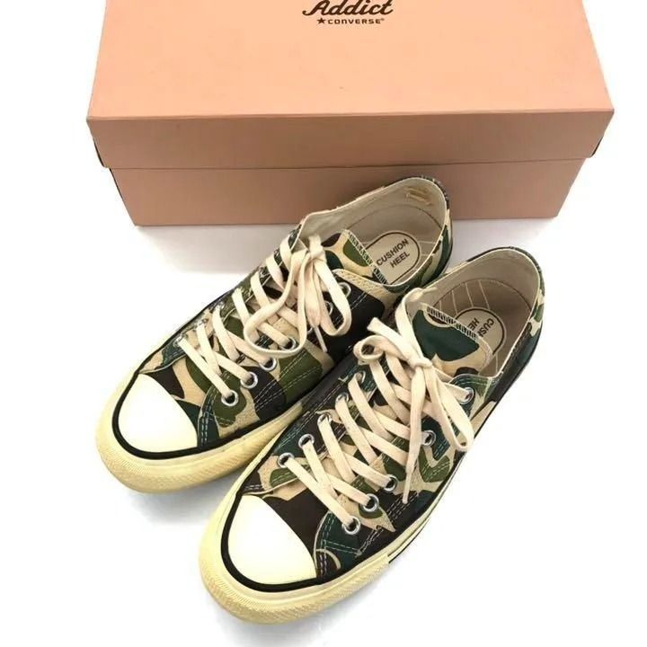 CONVERSE ADDICT コンバース アディクト CHUCK TAYLOR MATERIAL OX 83 カモフラ 迷彩 チャックテイラー  オールスター US8.5 27cm 1CJ741 - メルカリ