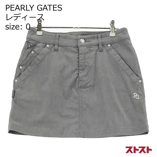 PEARLY GATES パーリーゲイツ 30周年 ストレッチスカート 総柄 ネイビー系 0 [240001817348]#