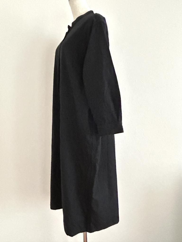 MHL. エムエイチエル COTTON WOOL TWILL ワンピース Sサイズ Ⅰ ブラック 定価38 500円 送料込み 6458995