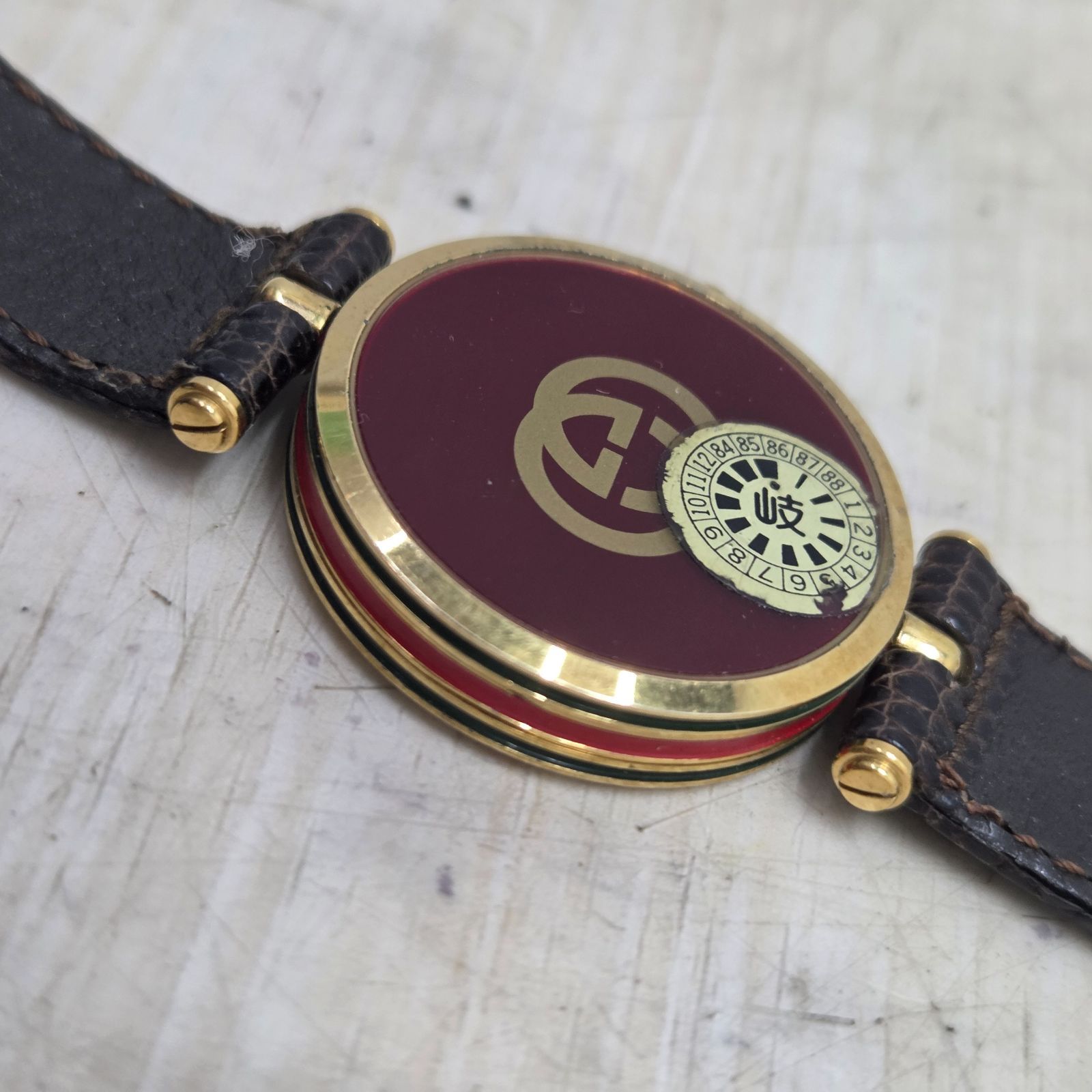 GUCCI グッチ　シェリーライン　腕時計　クォーツ GUCCI - GUCCI オールドグッチ シェリーライン ブラック