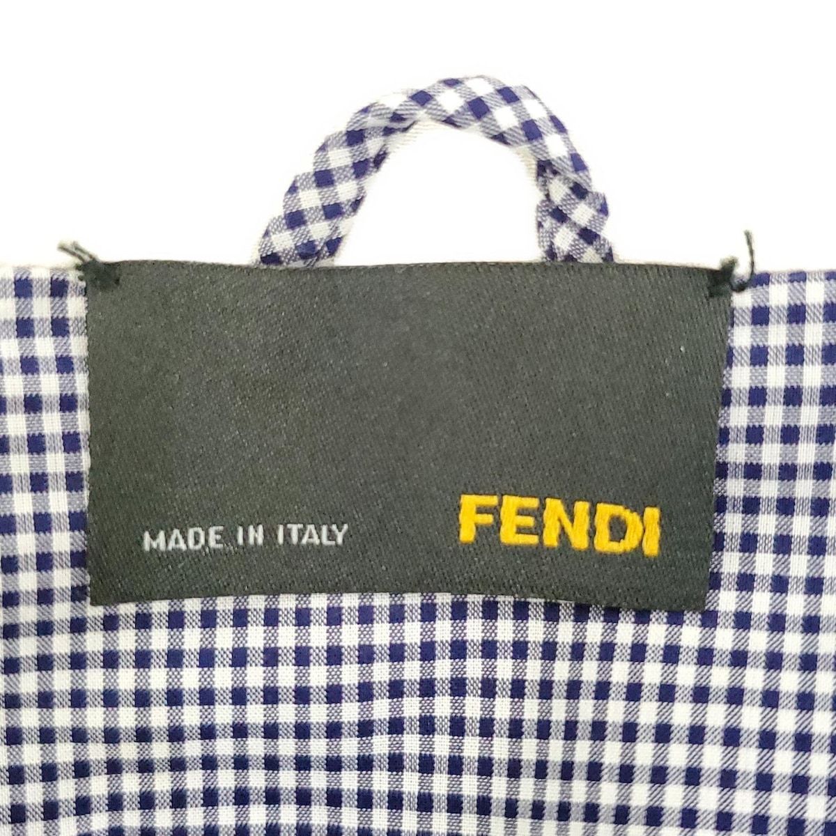 FENDI 25SS グリッド柄 シルク製 ノースリーブ フレアドレス FENDI 25SS グリッド柄 シルク製 ノースリーブ フレアドレス