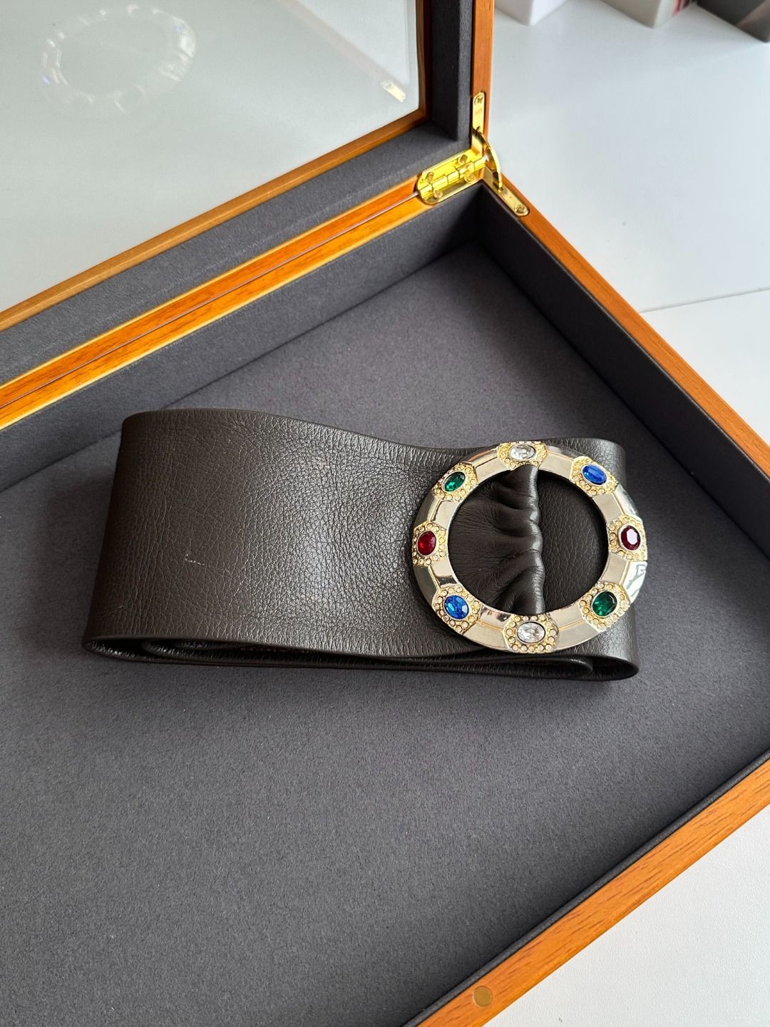 ♥希少♥極美品 ディオール Dior サッシュベルト レザー 黒 フリーサイズ ♥希少♥極美品 ディオール Dior サッシュベルト レザー 黒