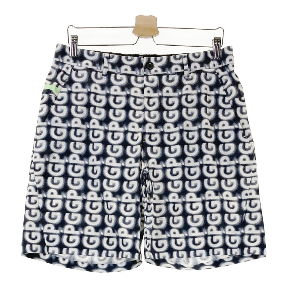 サイズ 5 PGG PEARLY GATES パーリーゲイツ 2025年モデル ハーフパンツ ロゴ 総柄 ブラック系 240101538500 ゴルフウェア メンズ ストスト