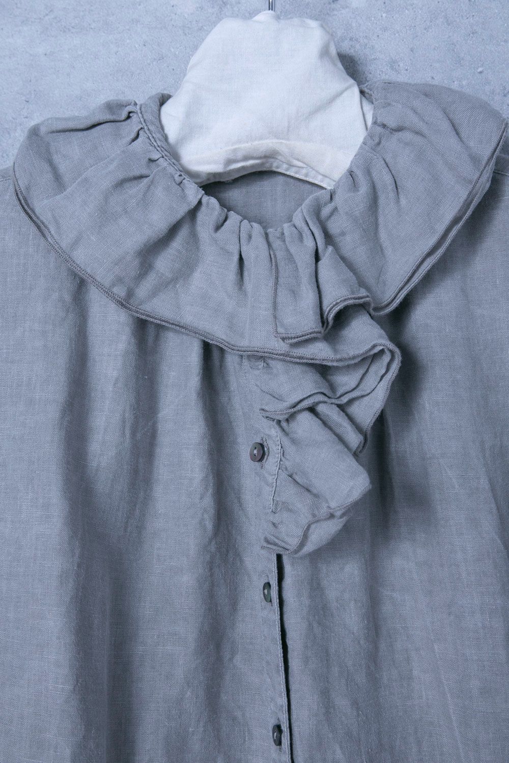 Nest Robe リネン天然染め　リーフカラーブラウス nest Robe リネン天然染めリーフカラーブラウス
