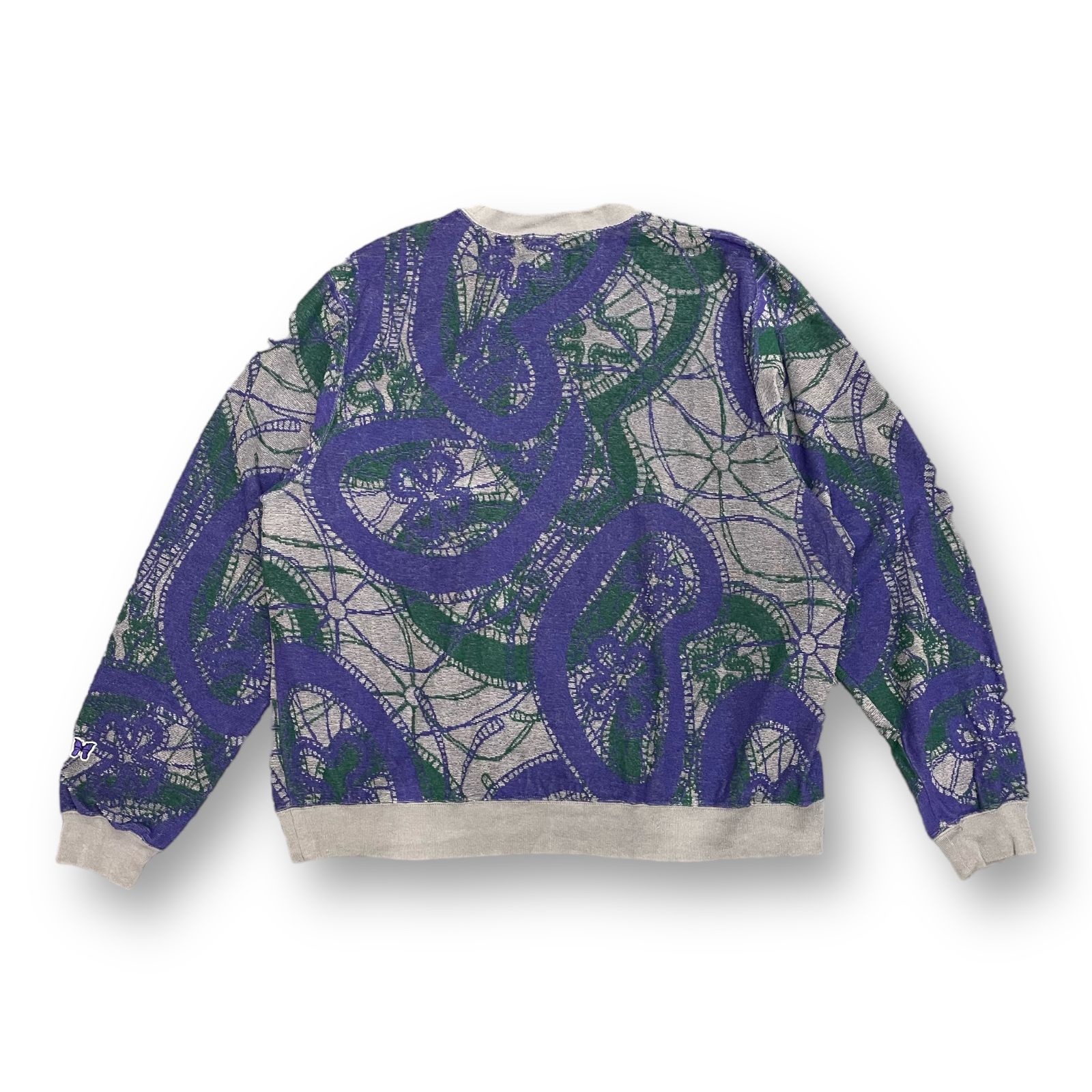 定価20900円 Needles ニードルズ 22AW Crew Sweat Shirt - Papillon 