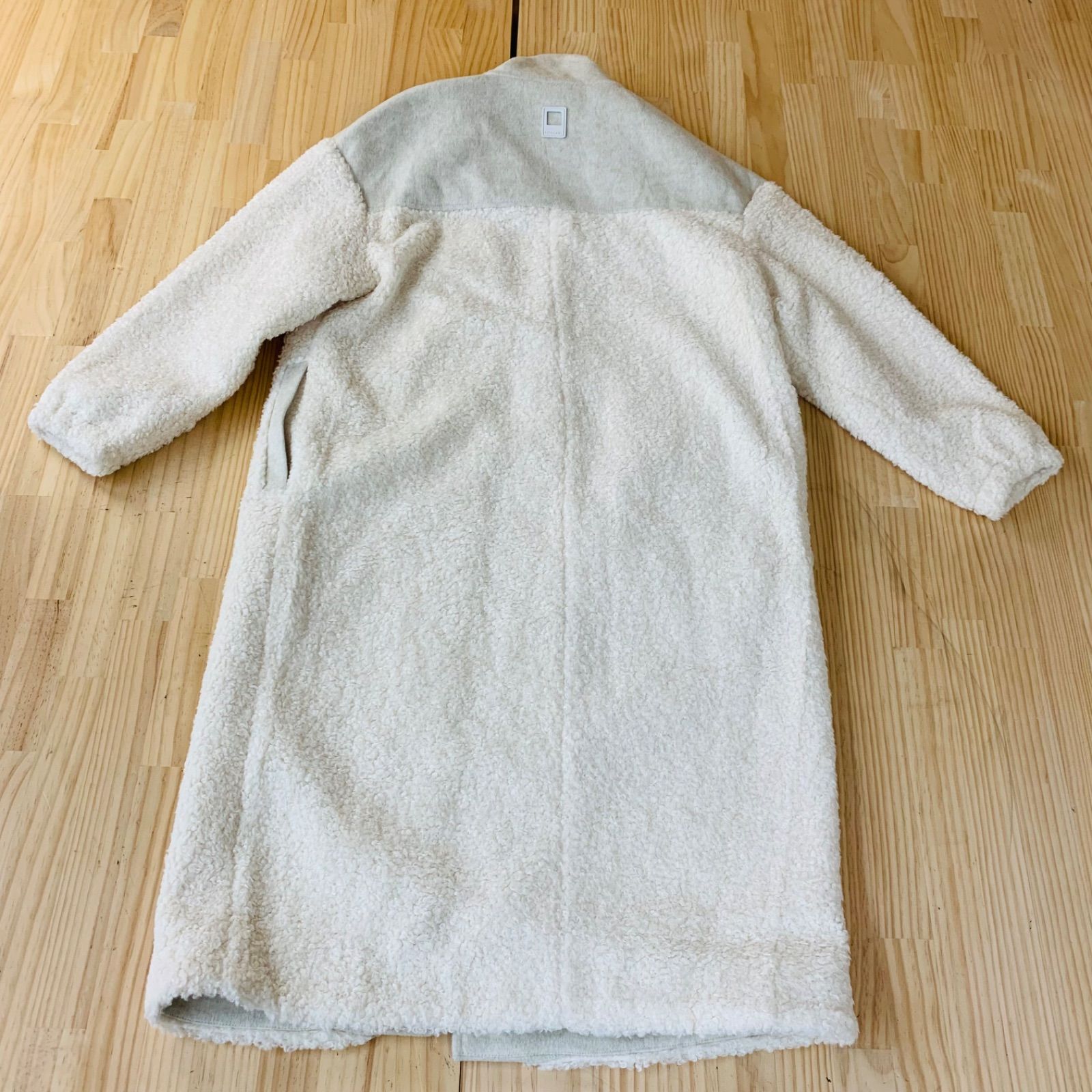 Q33841 22AW EKCOOKIES イークッキーズ UNISEX BICOLOR LONG BOA COAT  