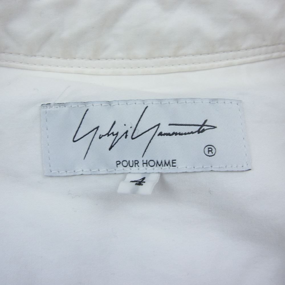 ヨウジヤマモトプールオム  HD-B27-024 BIG環縫い長袖シャツ メンズ 4