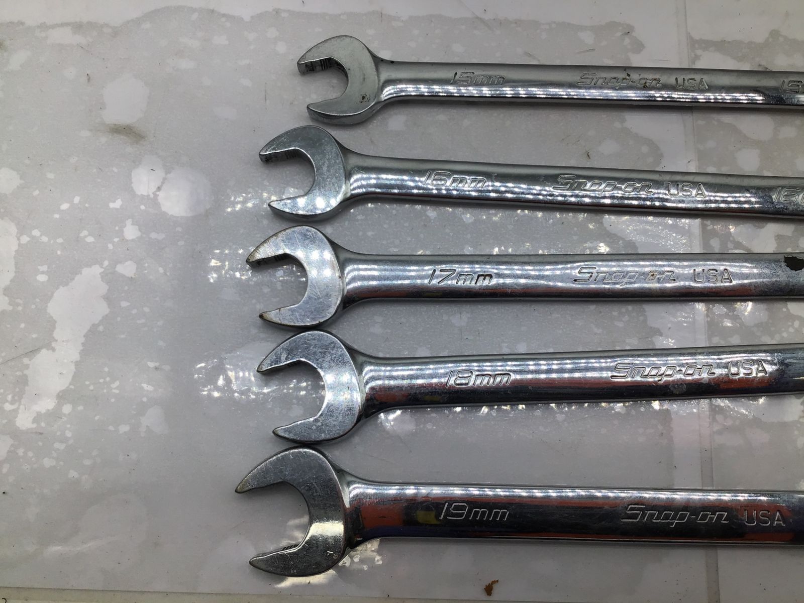 24k-745o【中古】スナップオン Snap-on  スナップオン Snap-on  コンビネーション スタンダード レンチ 10本セット SOEXM Snap-on スナップオン コンビネーションレンチ9本セット OEXM（7