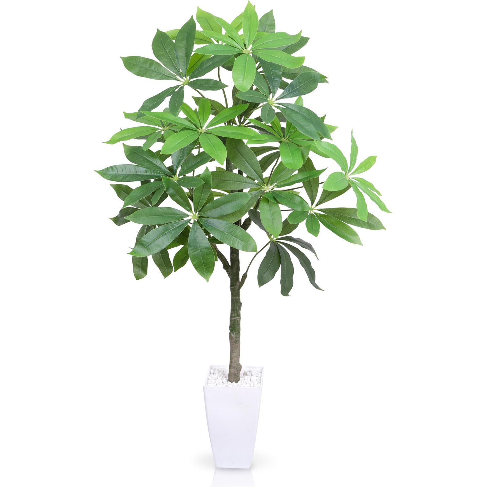 デコレーション 室内 ホーム オフィス 消臭 光触媒 インテリアグリーン 観葉樹 高さ120cm」造花 「パキラ フェイクグリーン 人工観葉植物 Heruiwin