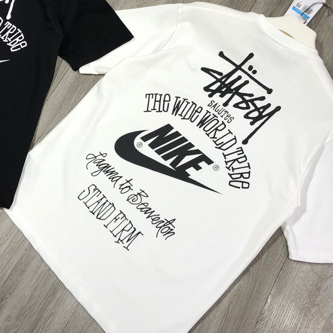 新品 特価値 Nike x stussy ステューシー ダイス Tシャツ ホワイト　男女兼用