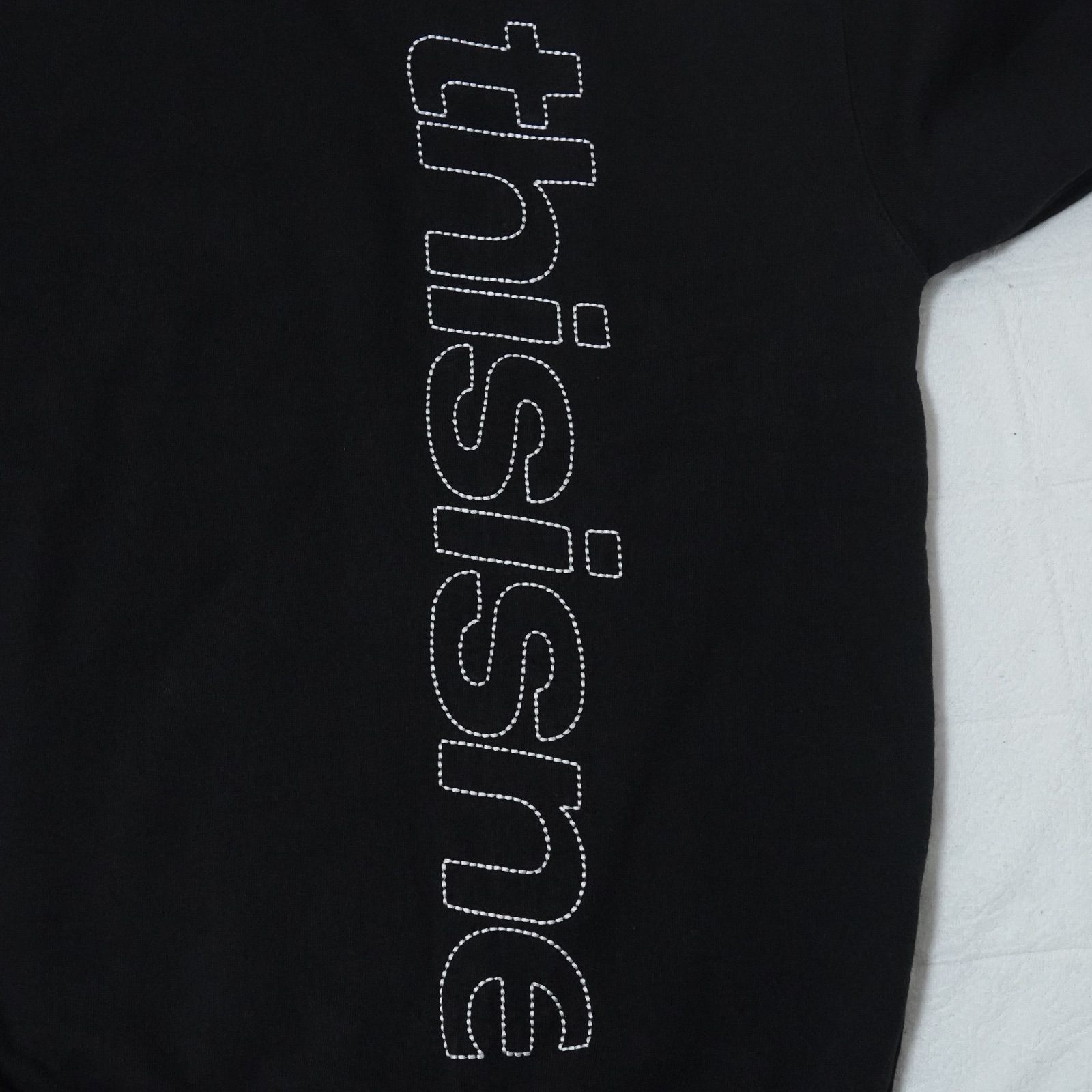 thisisneverthat 黒 スウェット ブラック　L thisisneverthat トレーナー スウェット T-Logo LT Crewneck