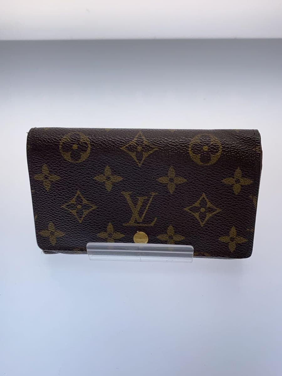 LOUIS VUITTON ポルト・モネ・ビエ・トレゾール_モノグラム・キャンバス_BRW PVC ブラウン 総柄 メンズ - メルカリ