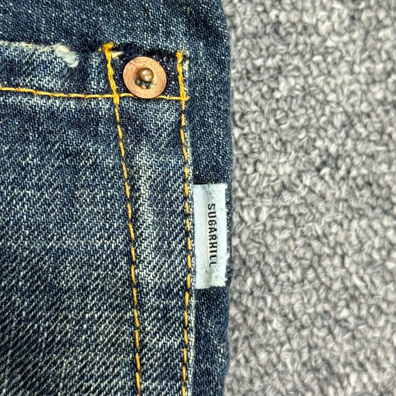 定価53900円 Sugarhill 22AW MUSTY FADED DOUBLE KNEE DENIM PANTS 