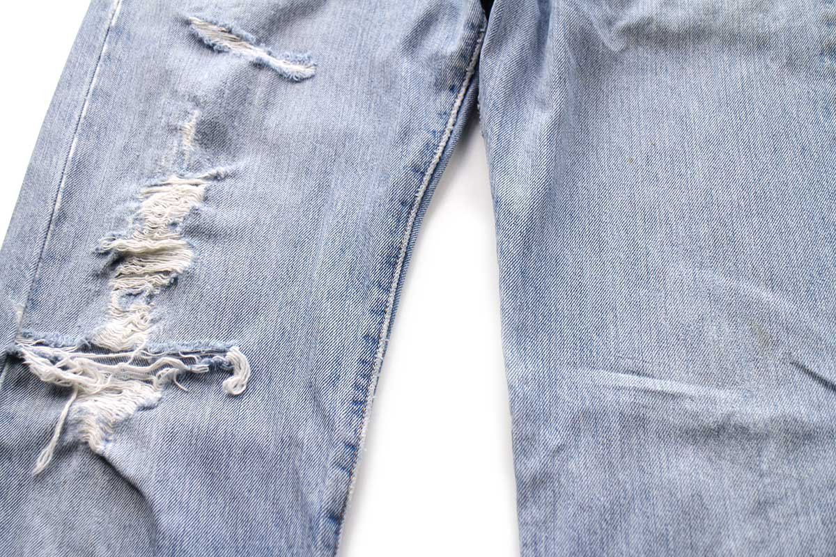 【破格】Levi's ストレートデニム W33×L34 00s Levi'sリーバイス 501 ダメージ デニムパンツ W33 L34☆SDP3585