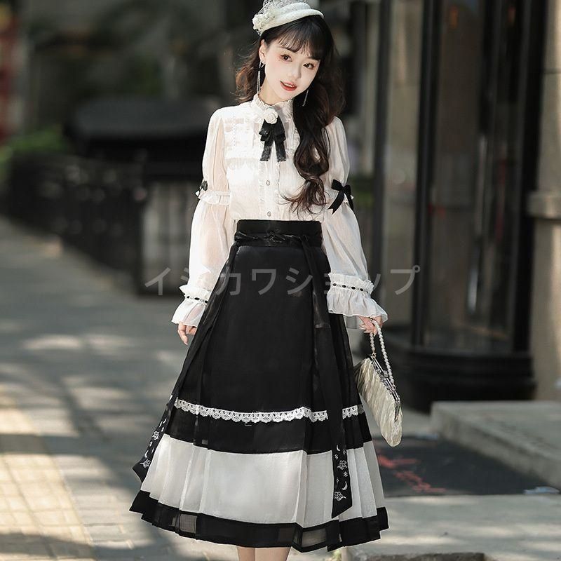 チャイナ 漢服 ロリィタ ロリータコスプレ チャイナ ロリ 中華 仮装 チャイナドレス ミニ ドレス ファッション 余興 可愛い ロリータファッ