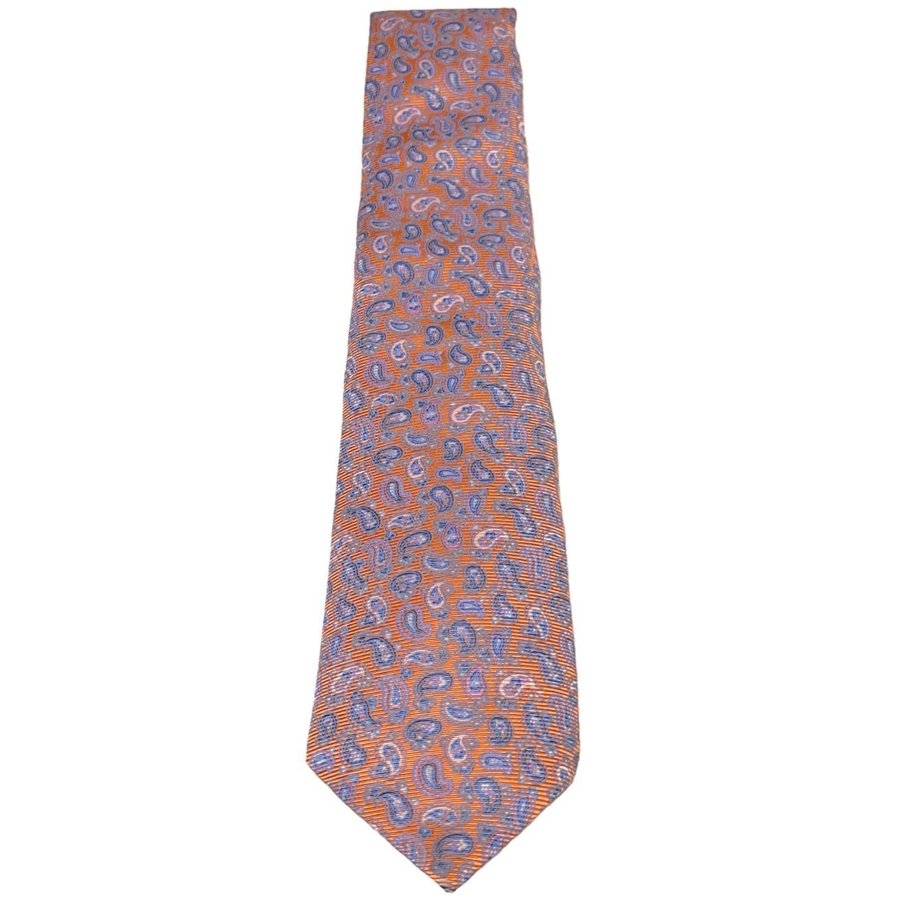 BORRELLI ペイズリー柄 100%シルク ◇LUIGI BORRELLI⁄ルイジ ボレッリ◇小紋ペイズリージャカード シルク