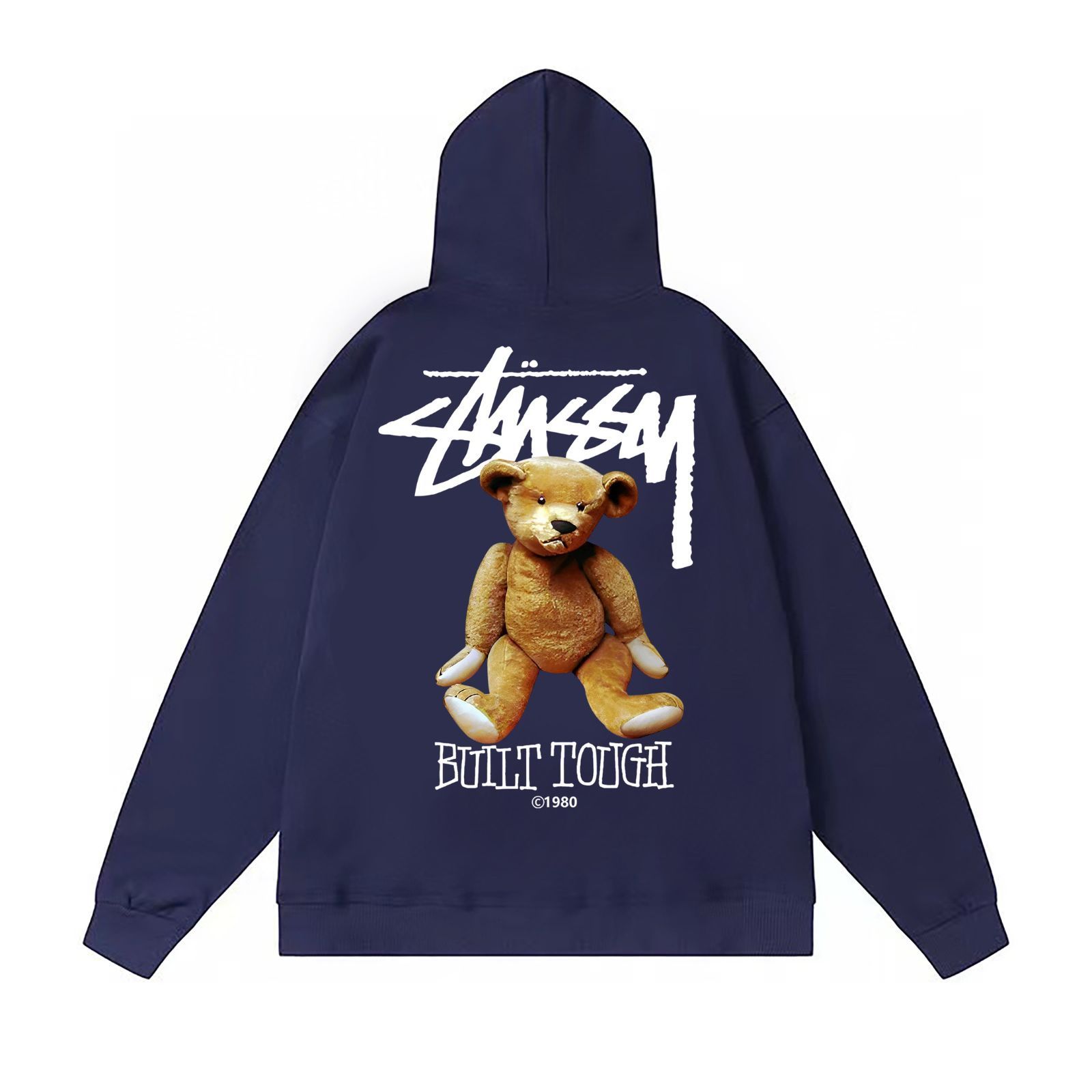 STUSSY SS23 ロゴ小熊フーディ 男女兼用 5色