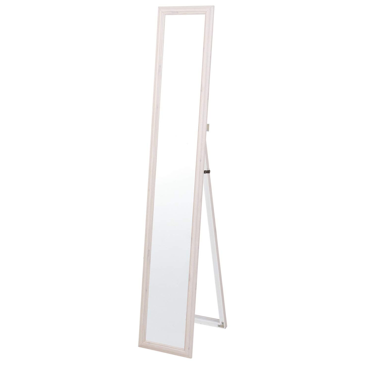 全身鏡 スリムスタンドミラー 146cm ホワイト 新品 壁掛け メイクアップ 全身鏡 スリムスタンドミラー 146cm ホワイト 新品 壁掛け メイクアップ