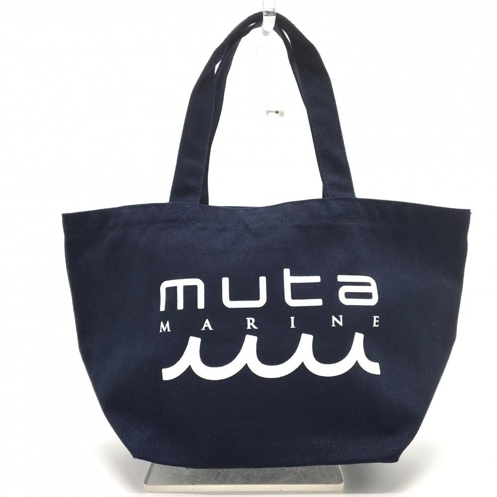 Muta カートバッグ　美品 超美品】ムータ カートバッグ ネイビー×白 ロゴゴルフ muta