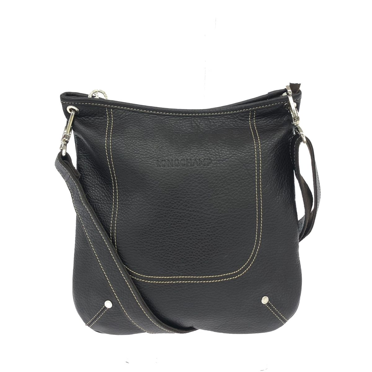 LONGCHAMP ロンシャン ショルダーバッグ レザー ブラウン レディース