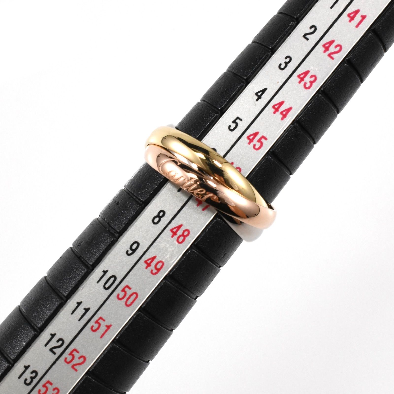 カルティエ 3連リング 47 トリニティ K18 スリーカラー レディース 7号