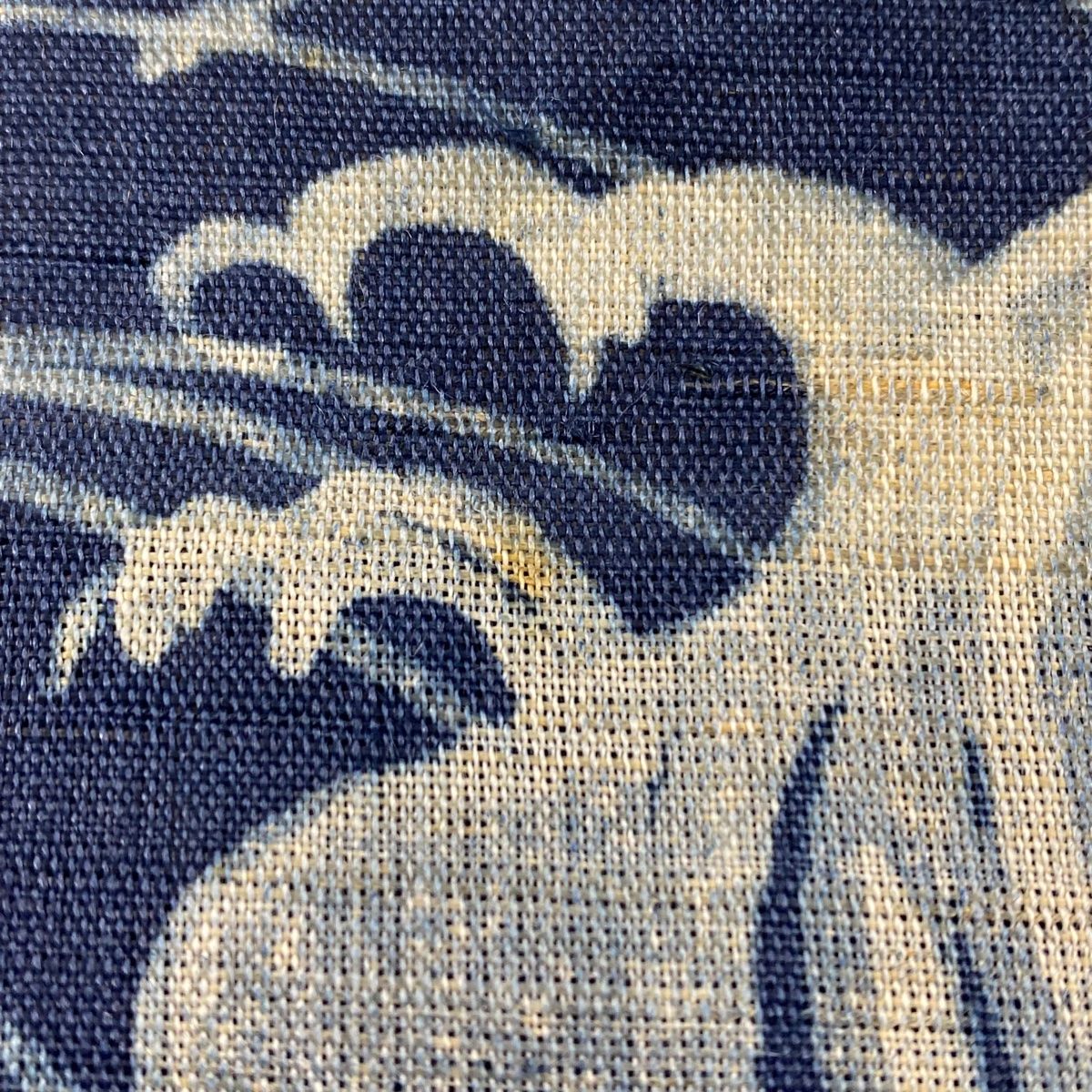 袋帯 名品 夏帯 波頭 流水 紺色 お太鼓柄 麻 【中古】 - メルカリ 