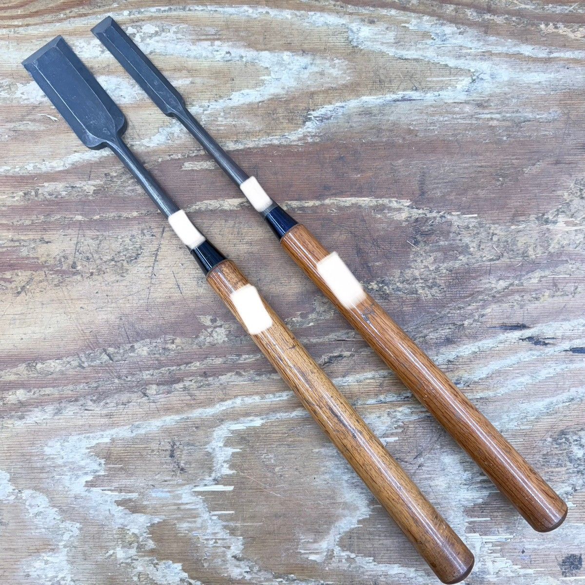 【品】左次弘 鑿 ノミ 突き鑿２本組【柏店】