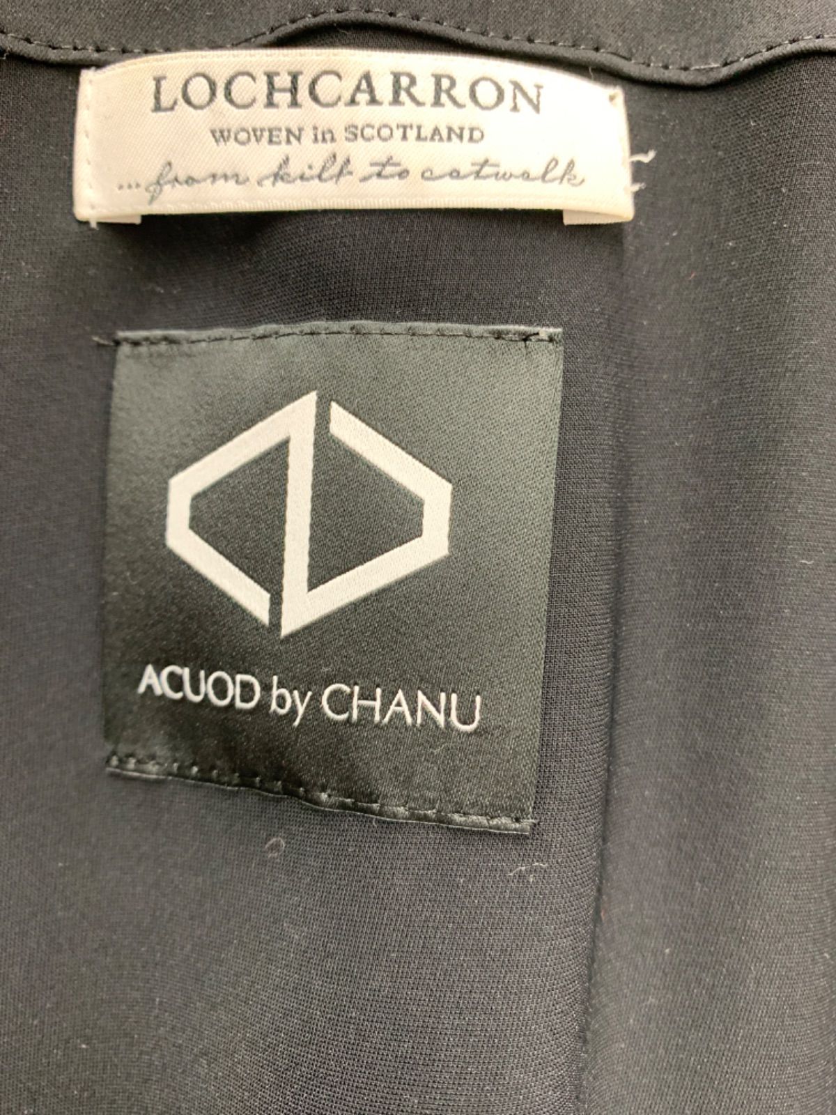 ACUOD by CHANU ジップデザイン チェックシャツブルゾン ジャケット