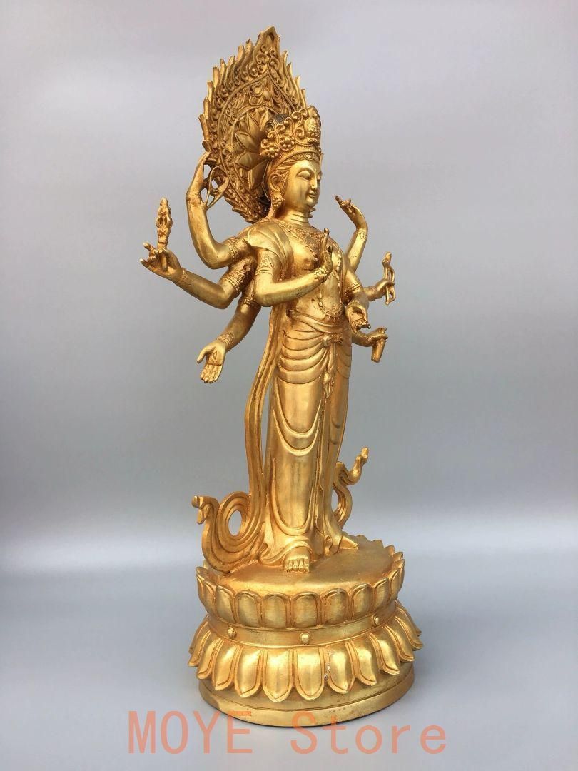 仏教美術 仏像 八臂観音菩薩仏像 家内 仏堂供仏 銅製品 工芸品 仏教美術 仏像 八臂観音菩薩仏像 家内 仏堂供仏 銅製品 工芸品