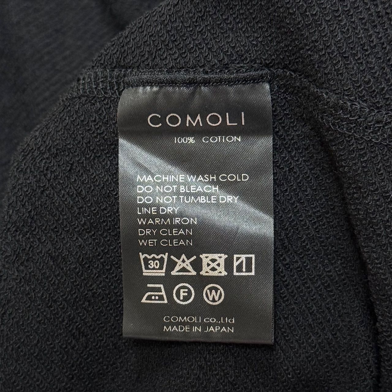 参考上代41800円 COMOLI 25SS LWコットン裏毛 ジップ スウェット 参考上代41800円 COMOLI 25SS LWコットン裏毛 ジップ スウェット