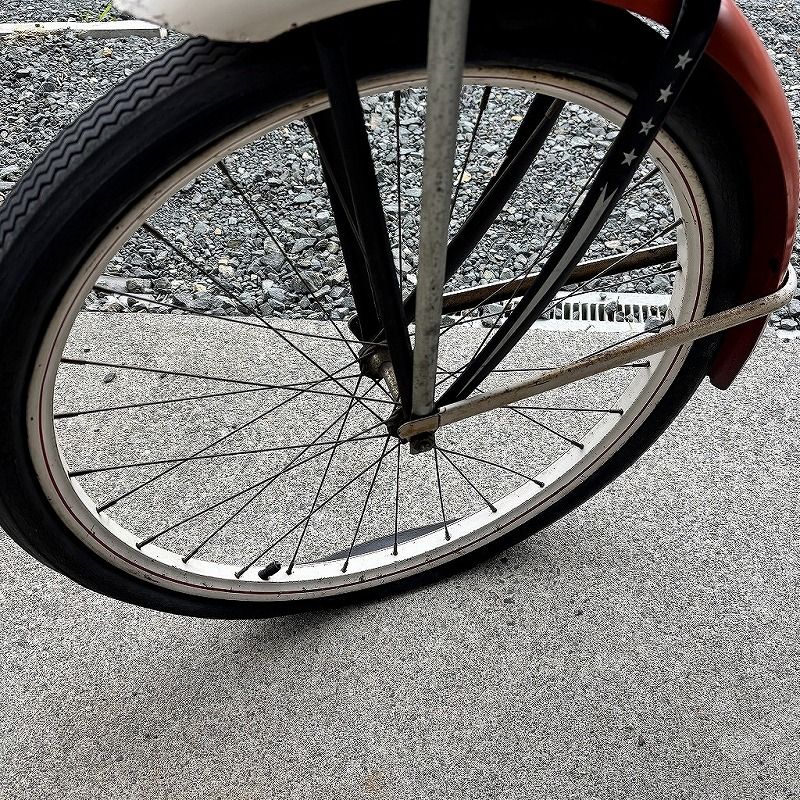 ビンテージ自転車 J.C.Higgins タイヤ前後パンク アンティーク ディスプレイ