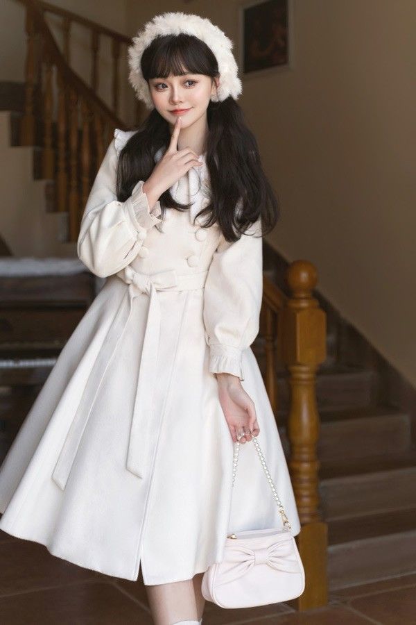 ステンカラーコート 冬服 リボン レディース ジャケット