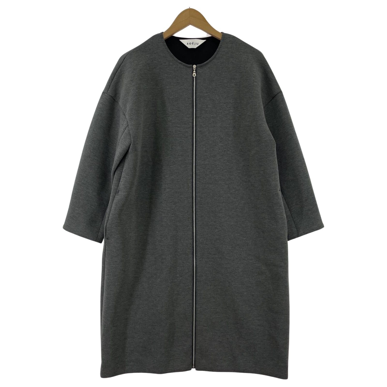 ソージュ　2WAYコクーンジップワンピース 今プラスワンしたい秋の羽織りアイテム特集 - SOÉJU online