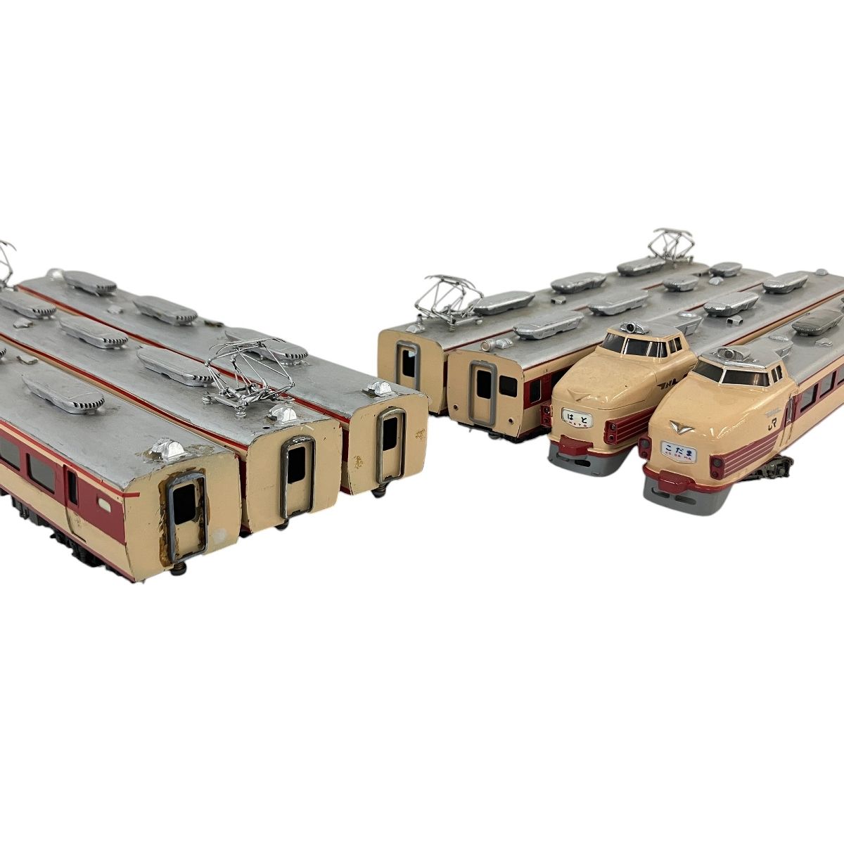 メーカー不明 国鉄 485系 特急電車 初期型 7両セット キット組立 HOゲージ 鉄道模型 ジャンク N9961186