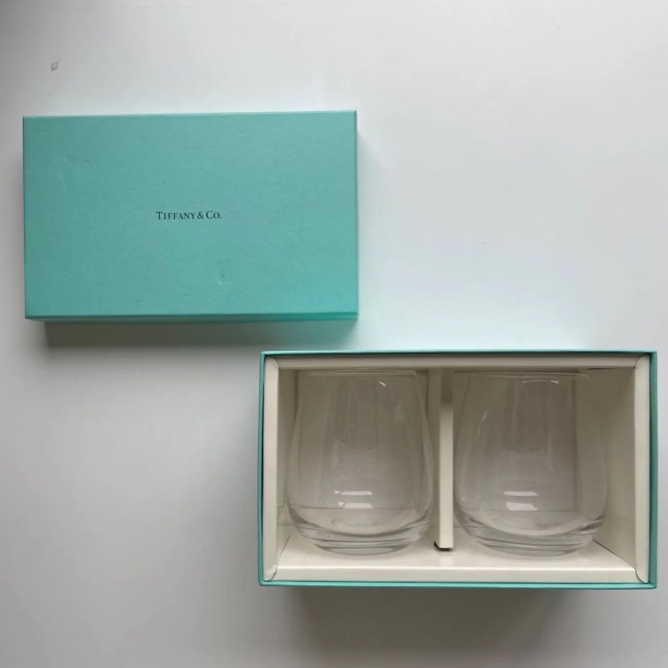 TIFFANY＆Co.(ティファニー) ガラス タンブラー セット ロゴ ペア 2点 