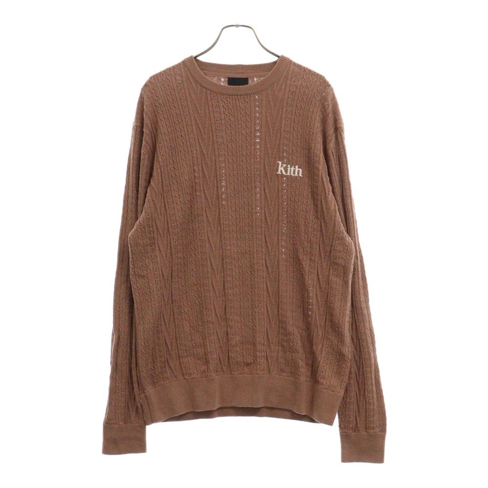 KITH (キス) 21SS Tilden Vintage Crewneck Sweater ロゴ刺繍