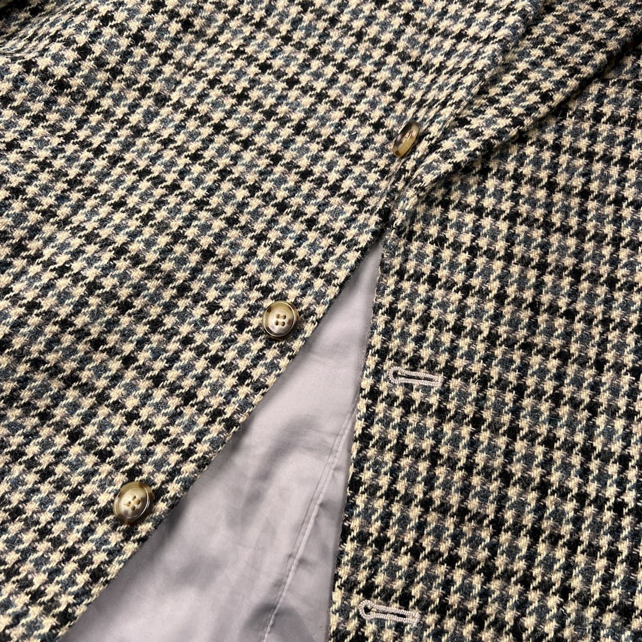 美品 Harris Tweed ハリスツイード F.CONCEPT MEN GOLD 段返3B 