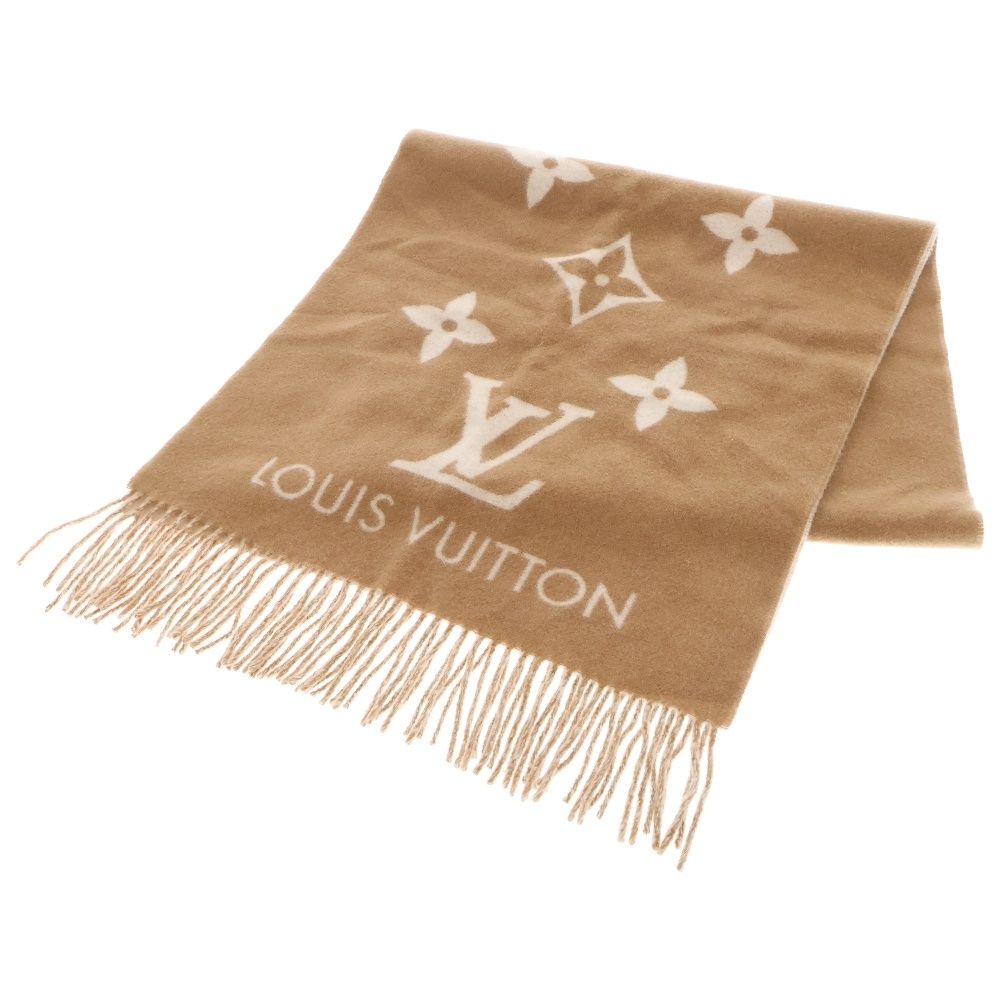 LOUIS VUITTON ルイヴィトン モノグラム エシャルプ レイキャビック カシミヤ マフラー ブラウン M76067