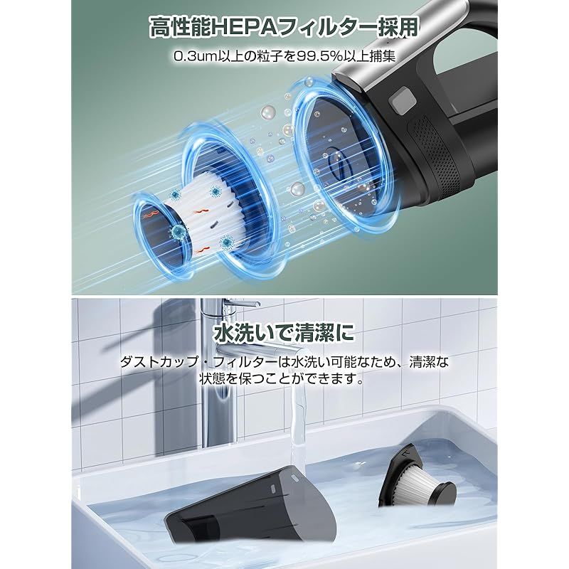 12000pa強力吸引 掃除機 コードレス 充電式 2WAY Amazon | 【12000pa 強力吸引】掃除機 コードレス スティック