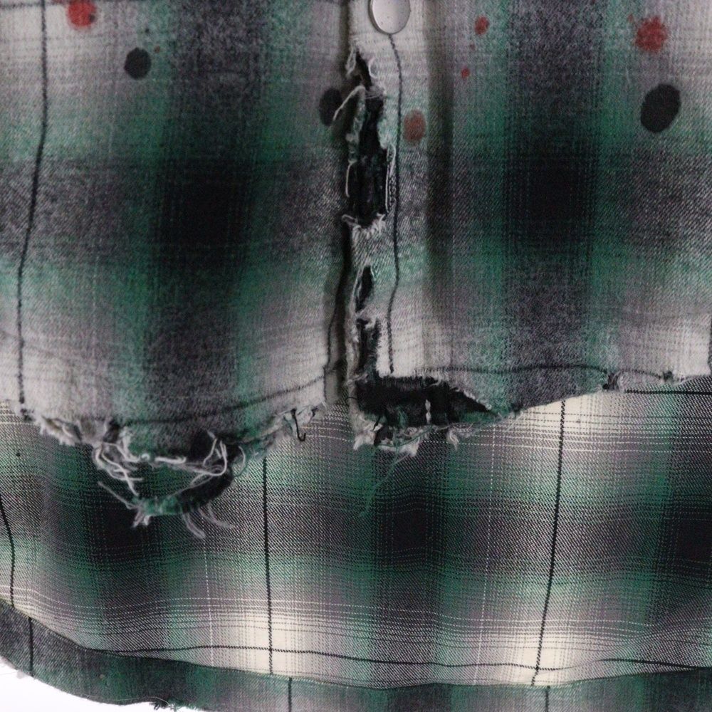 cvtvlist (カタリスト) オンブレチェック ダメージ加工 フロント