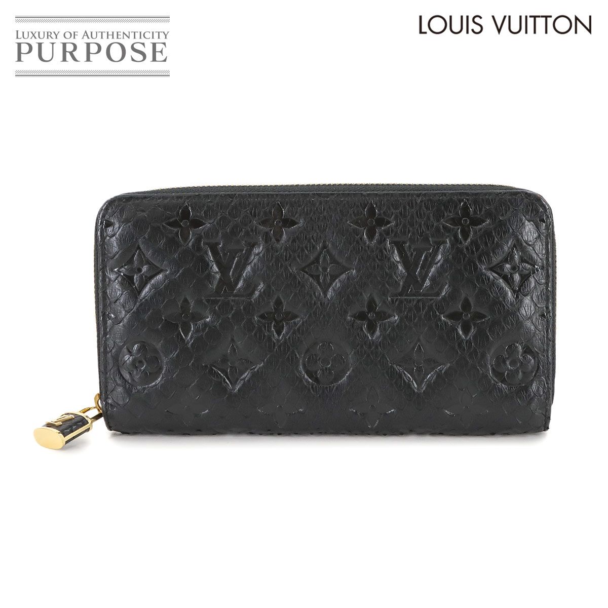 LOUISVUITTONルイヴィトン モノグラム エキゾチック パイソン 財布 ルイヴィトン LOUIS VUITTON 二つ折り長財布 ポルトフォイユ