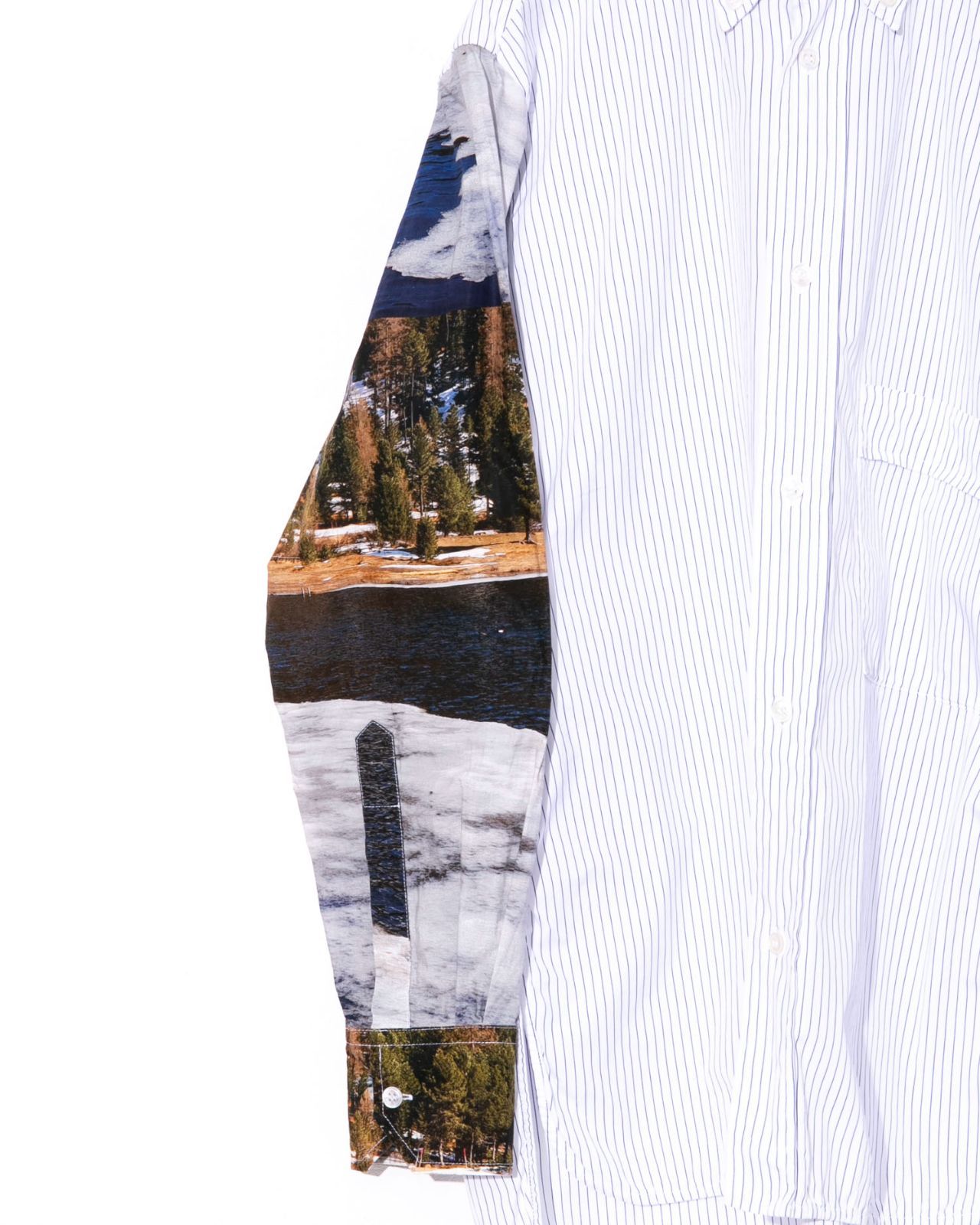 Plan C プランシー プリントストライプロングシャツ - メルカリ