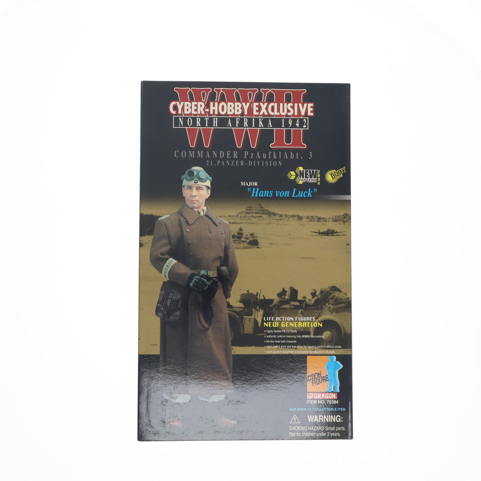 DRAGON - サイバーホビー限定 WWII Hans von Luck Commander Pzaufklabt.3 21.Panzer division Major North Afrika 1942 1/6 完成品 可動フィギュア(70394) DRAGON(ドラゴン) サイバーホビー限定 WWII Hans von Luck Commander Pzaufklabt.3