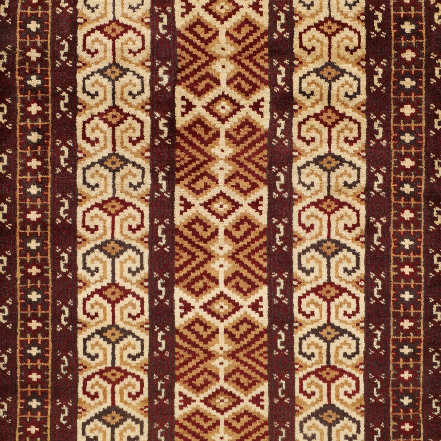 トルクメン 1980年代 1100×800mm オールド メアンダー文様