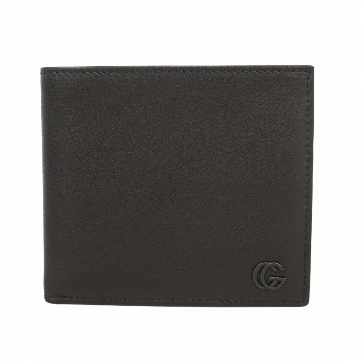 5ib2555-h グッチ 財布 GGマーモント 92759 レザー ブラック シルバー金具 メンズ