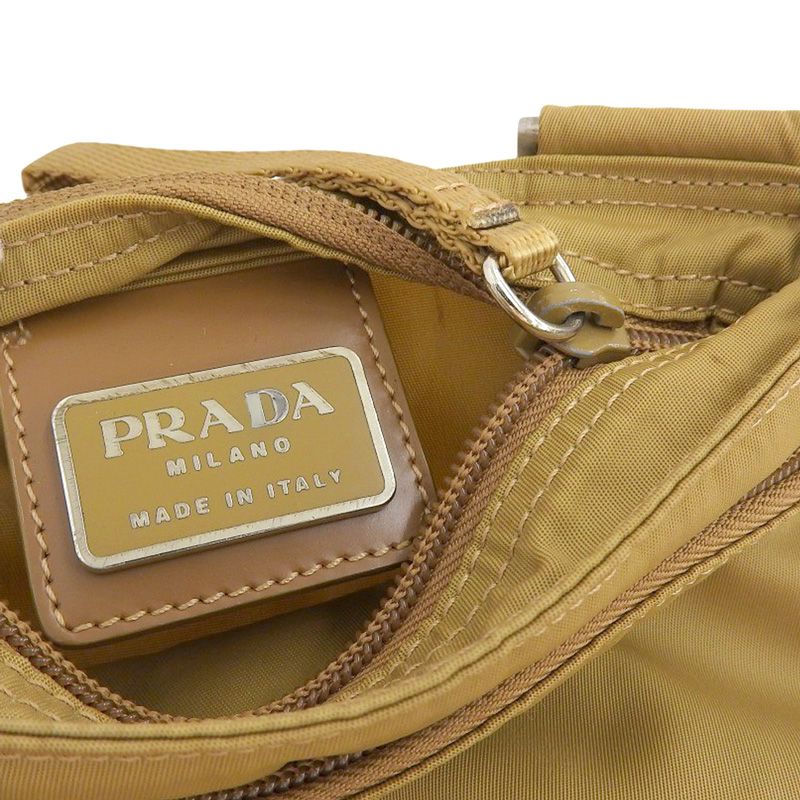 プラダ PRADA ショルダーバッグ ナイロン ゴールド 中古 新入荷 OB2522  