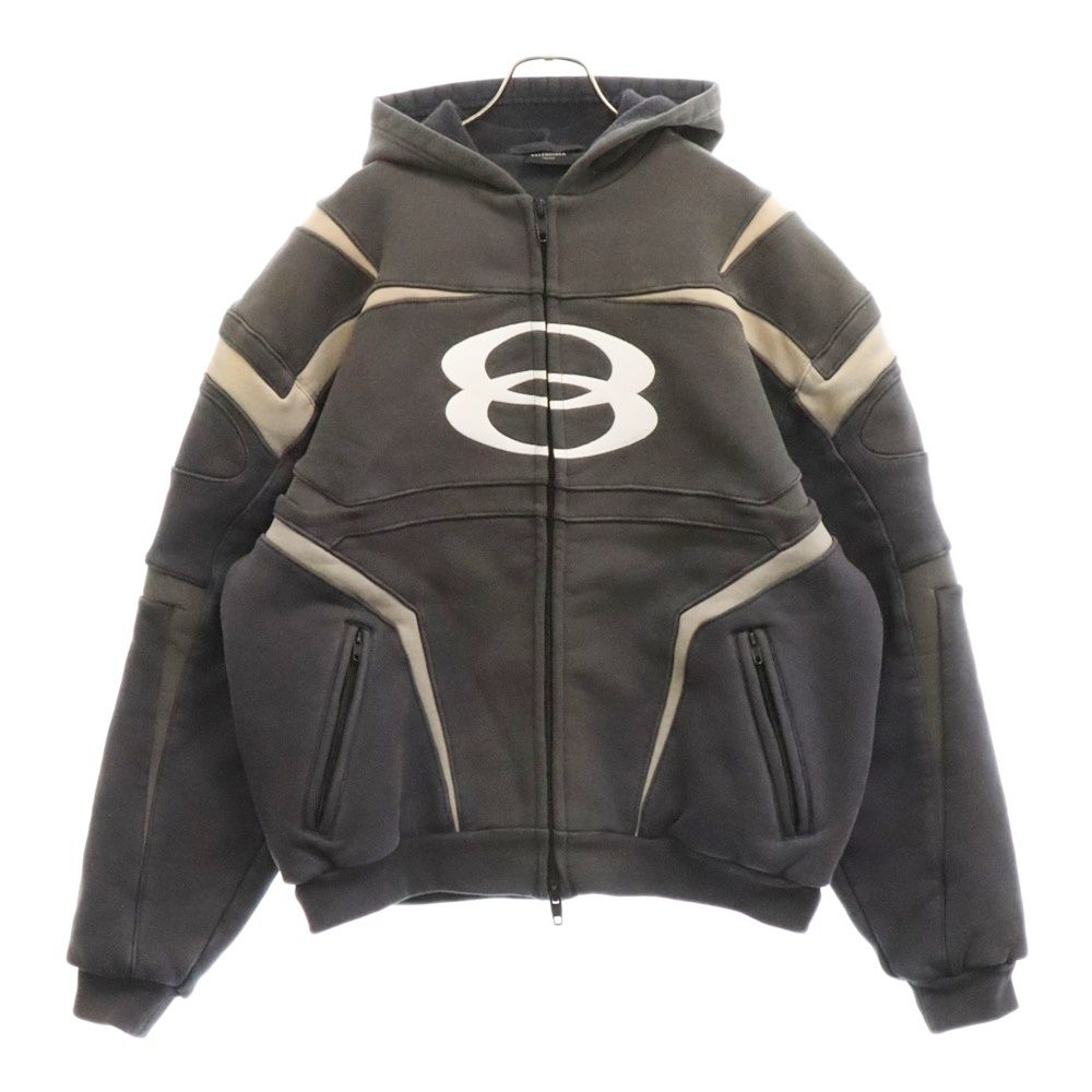 BALENCIAGA (バレンシアガ) UNITY SPORTS ICON BIKER ZIP-UP HOODIE