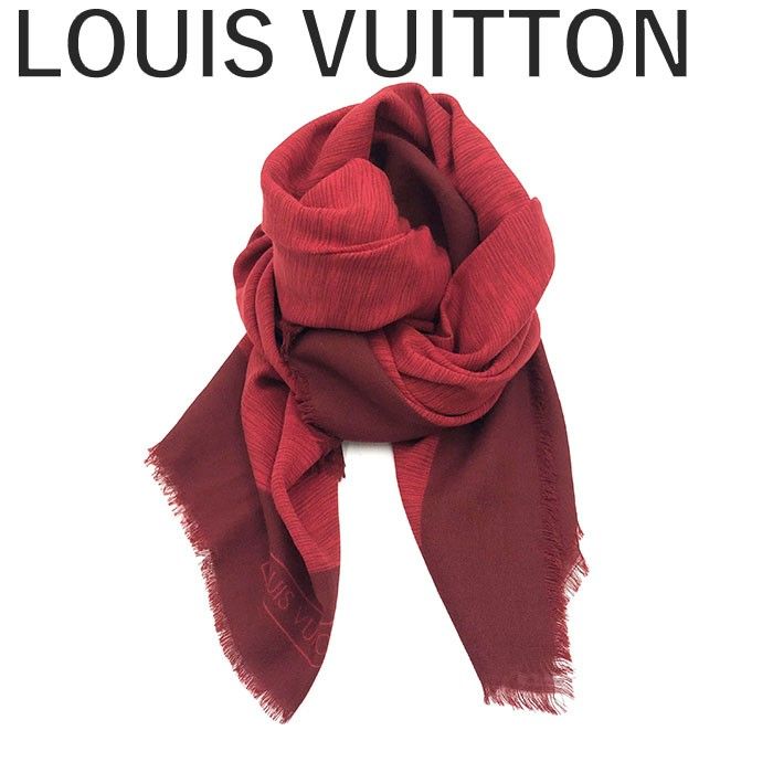 ルイヴィトン LOUIS VUITTON ショール ストール 大判 バイカラー 箱