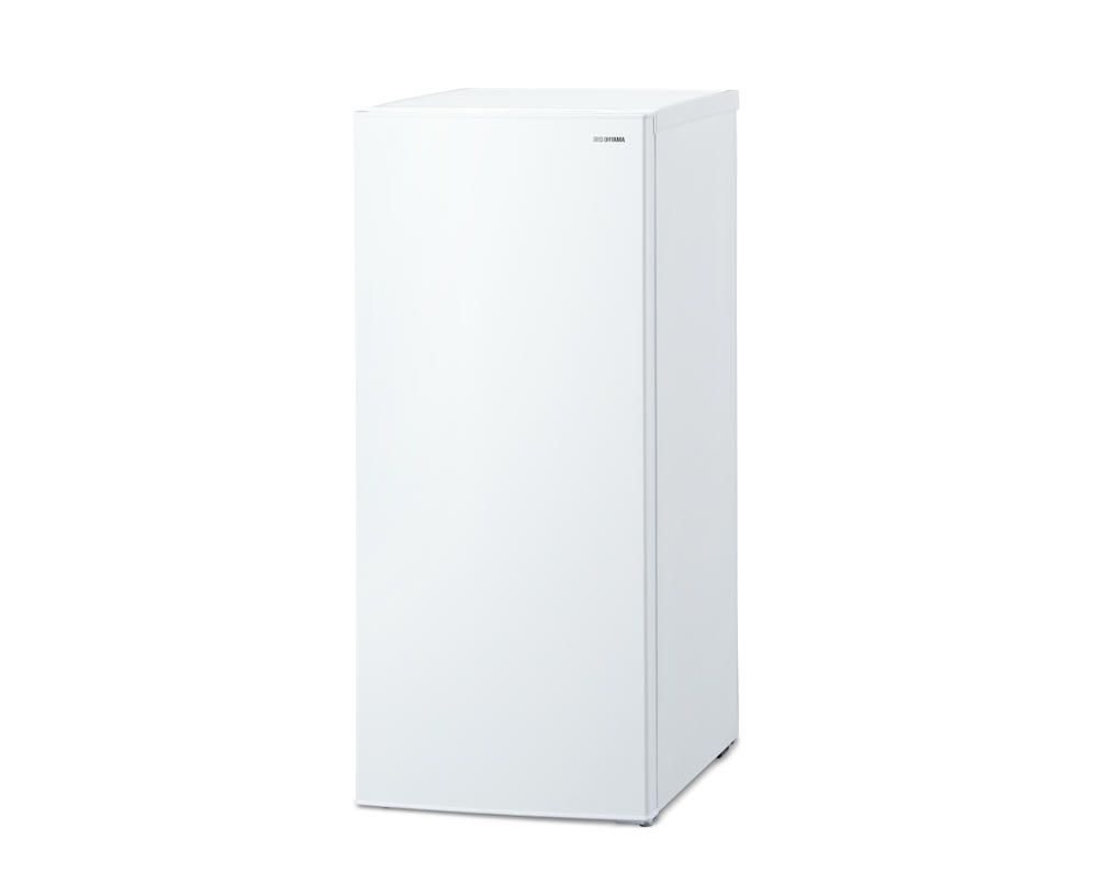 アイリスオーヤマ 冷凍庫 119L 右開き 幅約47.5×奥行約63.5×高さ約110cm 省エネ 節電 静音設計 自動霜取り機能付き インバーター搭載 ホワイト IRIS OHYAMA IUSN-12A-W