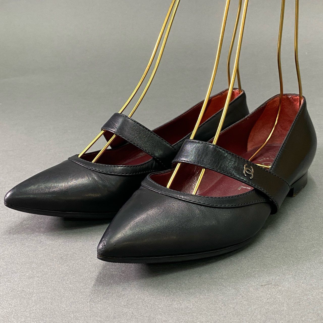 CHANELパンプス　バックストラップ　ベージュ✖️黒　35 CHANELパンプスバックストラップベージュ✖️黒35